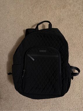 Vera Bradley Black Quilted Backpack